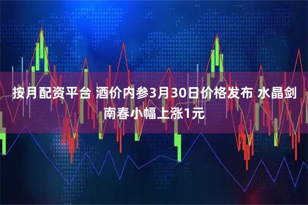按月配资平台 酒价内参3月30日价格发布 水晶剑南春小幅上涨1元